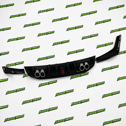 Hyundai Verna (2021–Onwards) F1-Style Rear Diffuser With LED | ABS