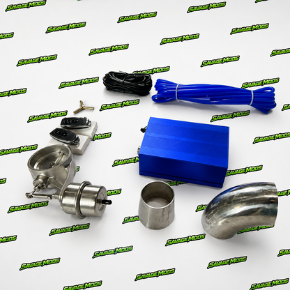 Universal Aftermarket Electric Valvetronic Cutoff Exhaust Kit | Remote Control