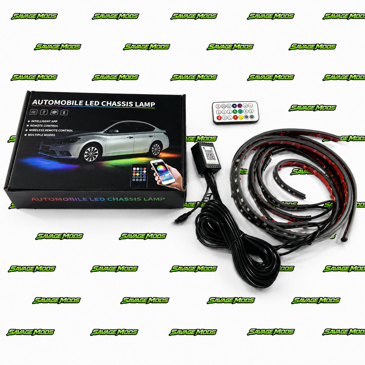 K4 Matrix Underbody LED Light Kit | 4-Piece RGB Underglow