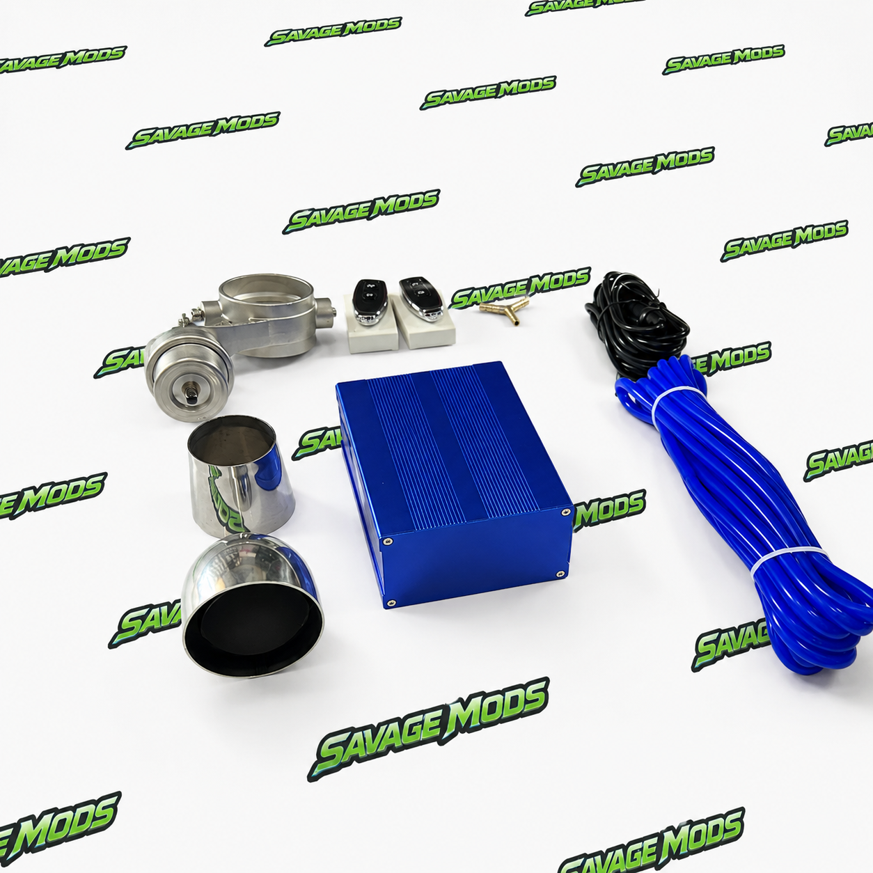 Universal Aftermarket Electric Valvetronic Cutoff Exhaust Kit | Remote Control
