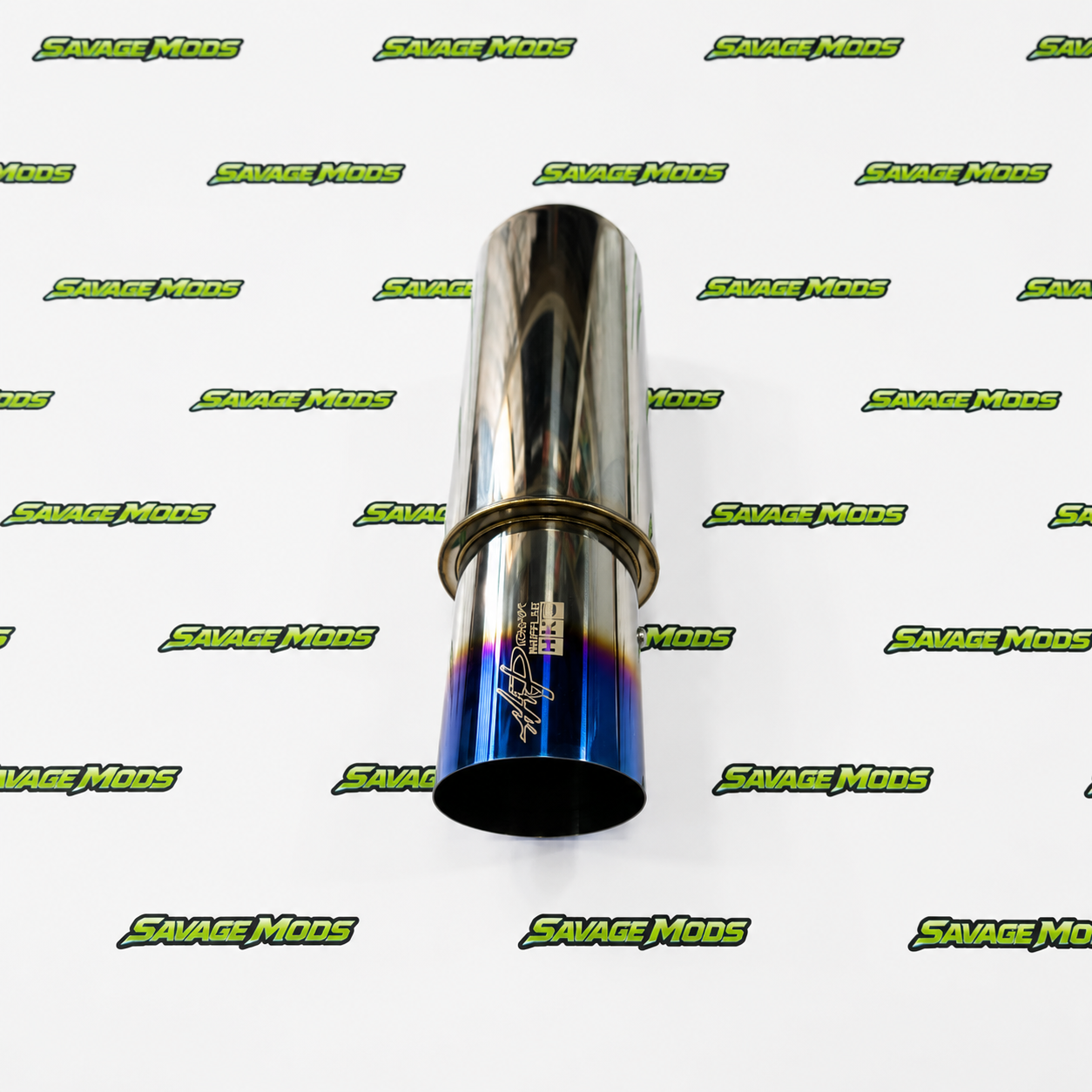 HKS Single Tip Exhaust | Universal Aftermarket Burnt Tip Free Flow Muffler