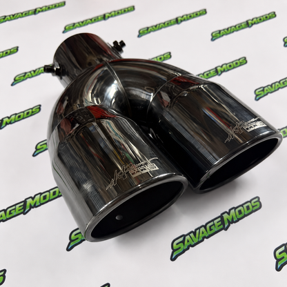HKS Dual Exhaust Tip (Black Chrome) | Dual Muffler Tip | Universal Fit Price history