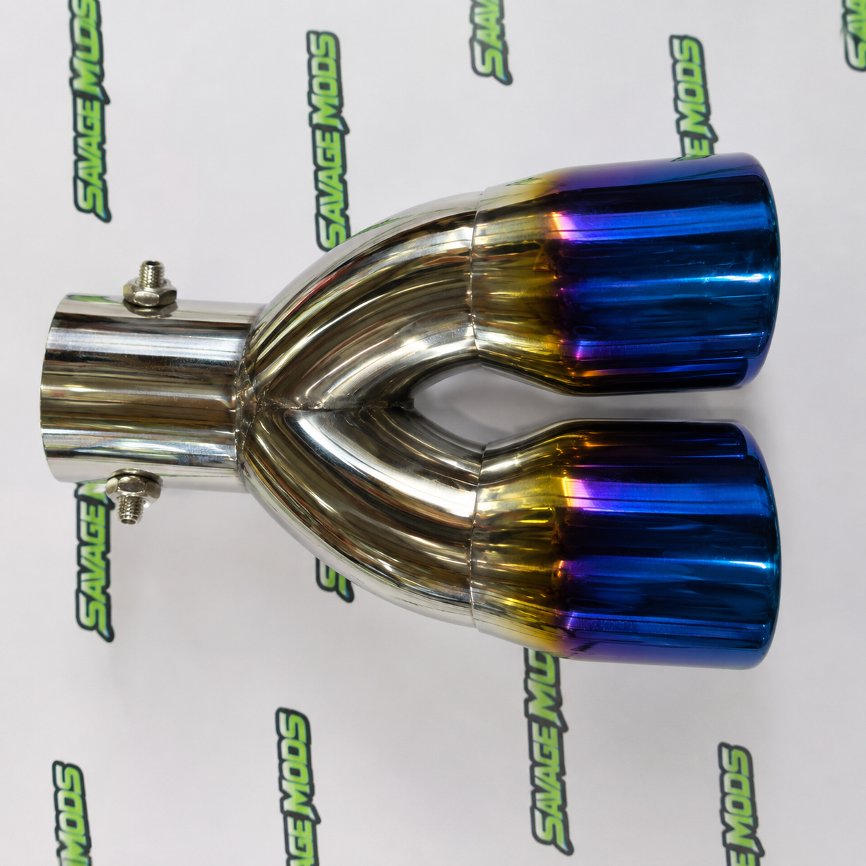 Dual Exhaust Tip | Titanium Burnt Finish