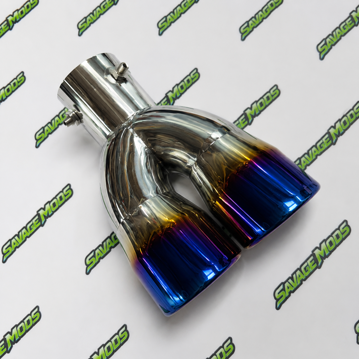 Dual Exhaust Tip | Titanium Burnt Finish