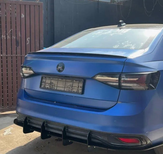 Volkswagen Virtus & Skoda Slavia Rear Diffuser | 4-Fin Sport Style