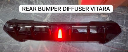 Maruti Grand Vitara Rear Diffuser | 6-Fin Sport Style with F1 Light