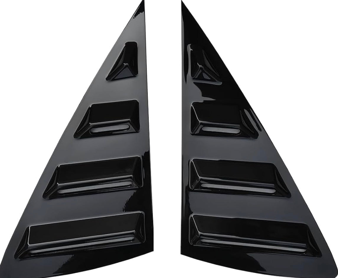Hyundai Verna Quarter Window Louvers | 2017–2022 | Gloss Black