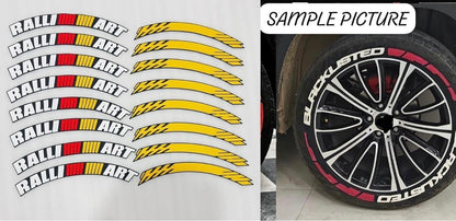 Rally Art Tyre Stickers | Universal Car Styling