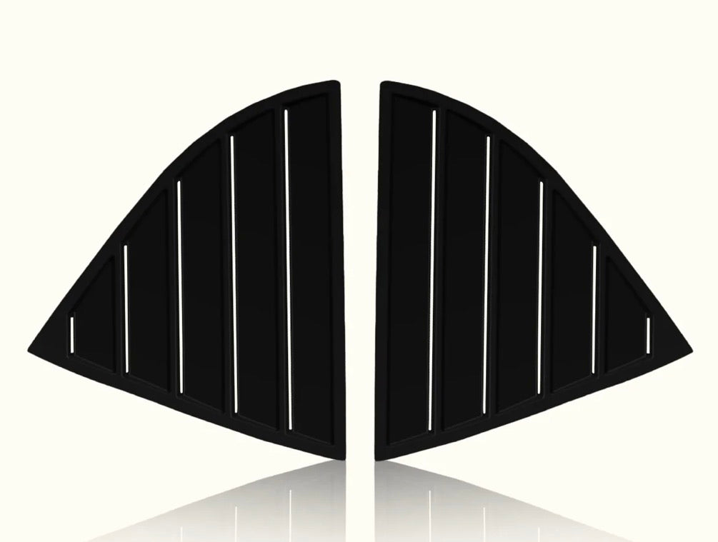Hyundai Creta Quarter Window Louvers | 2020+ | Gloss Black