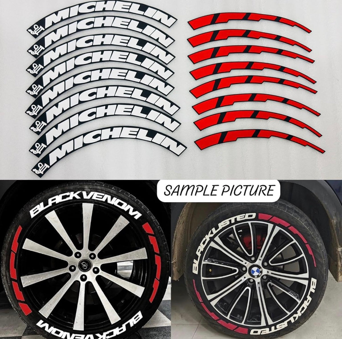 Michelin Tyre Stickers | Universal Car Styling