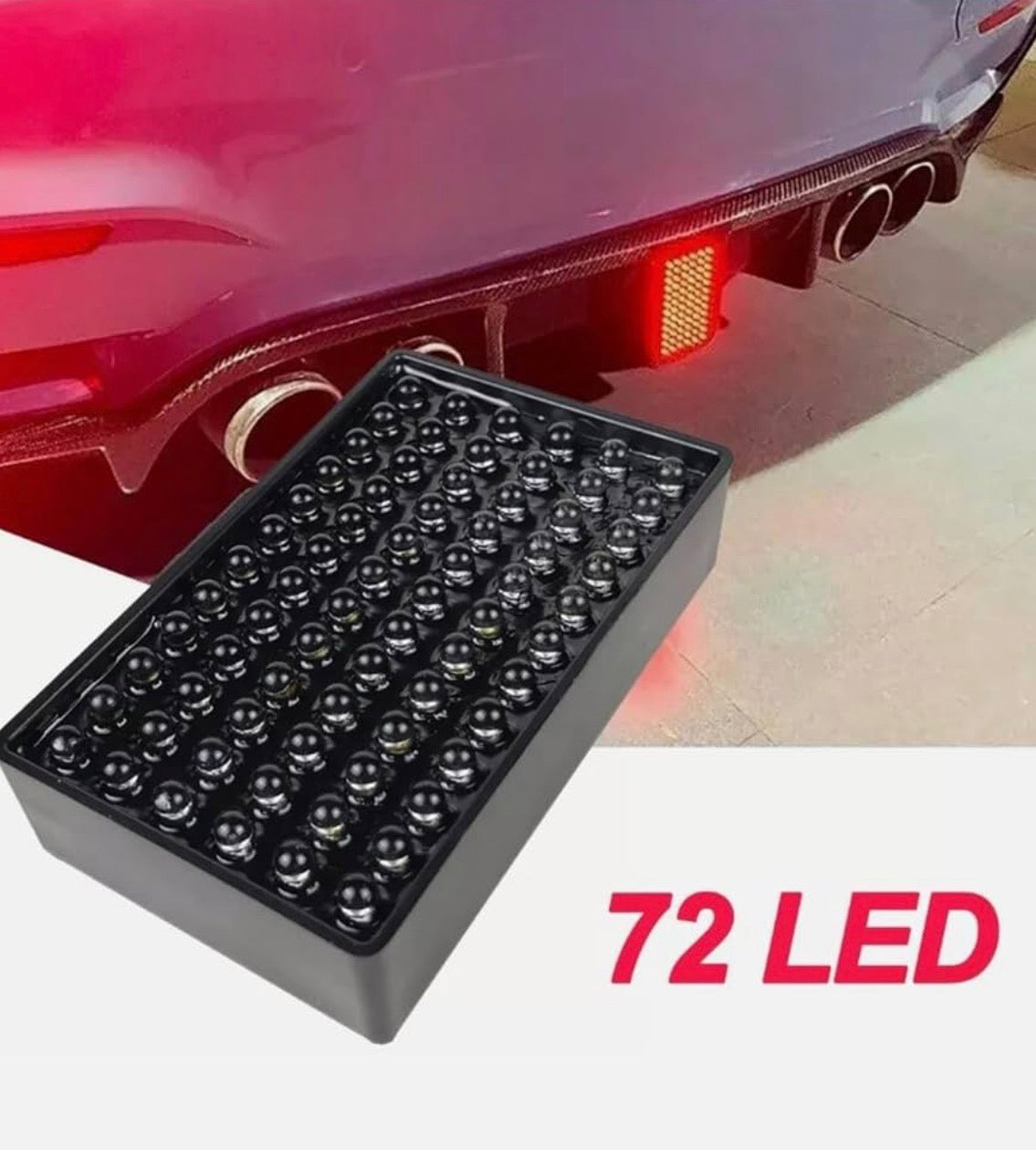 Universal F1 Style Rear Light | 72 LED | Smoked