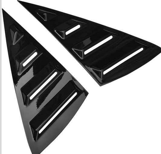 Hyundai Verna Quarter Window Louvers | 2017–2022 | Gloss Black