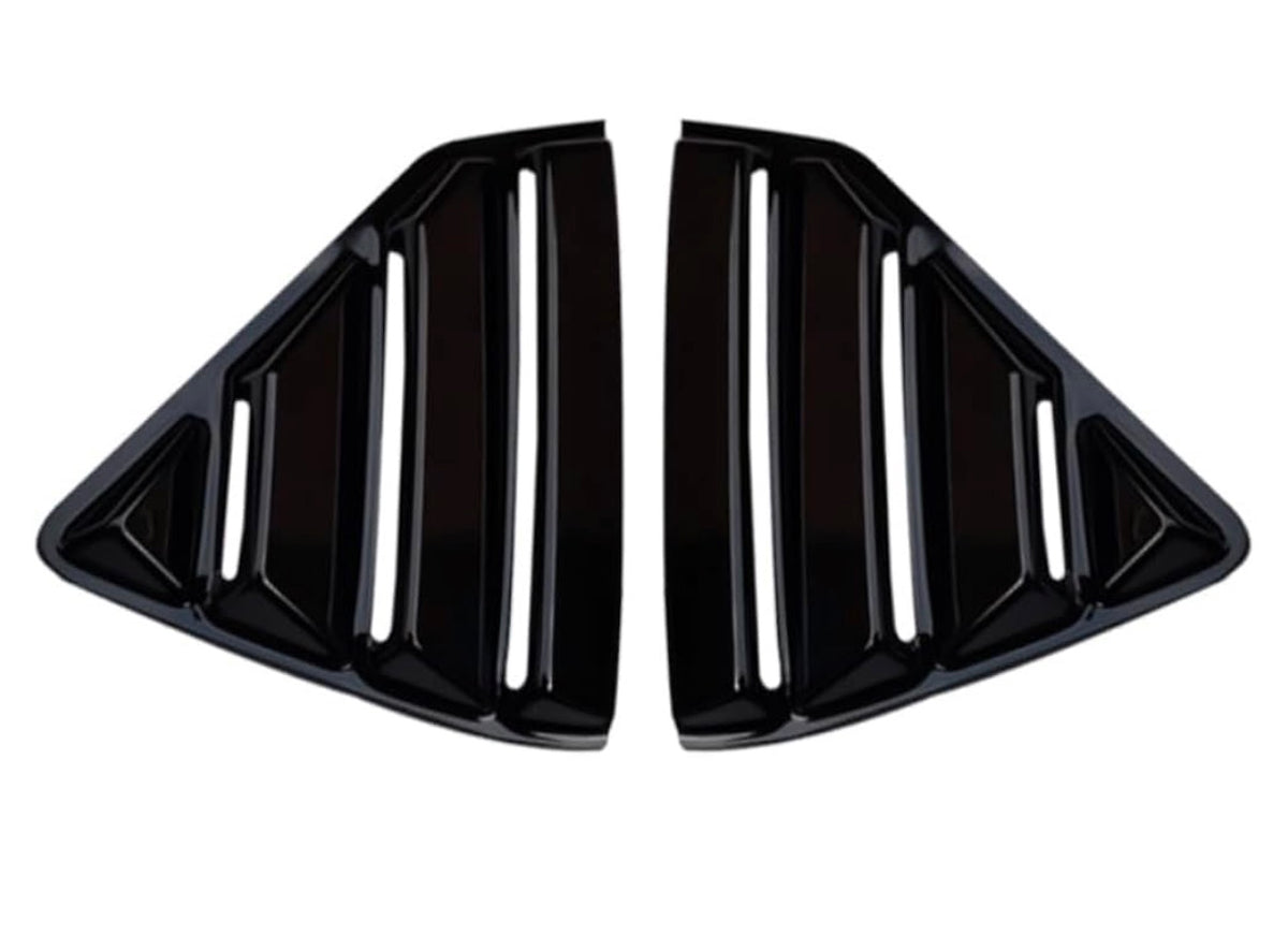 Hyundai i20 Quarter Window Louvers | 2020+ | Gloss Black
