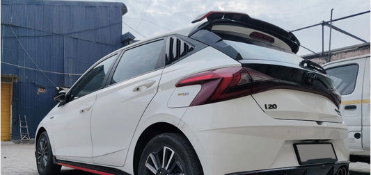 Hyundai i20 Quarter Window Louvers | 2020+ | Gloss Black