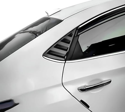 Hyundai Verna Quarter Window Louvers | 2017–2022 | Gloss Black
