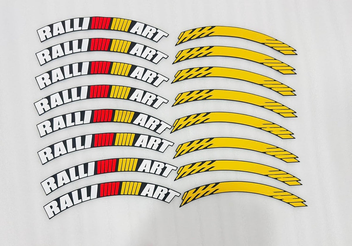 Rally Art Tyre Stickers | Universal Car Styling