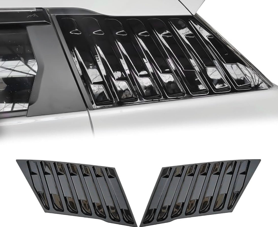 Suzuki Brezza Quarter Window Louvers | 2022+ | Gloss Black