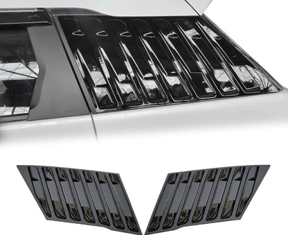 Suzuki Brezza Quarter Window Louvers | 2022+ | Gloss Black