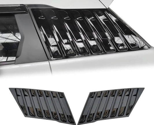 Suzuki Brezza Quarter Window Louvers | 2022+ | Gloss Black