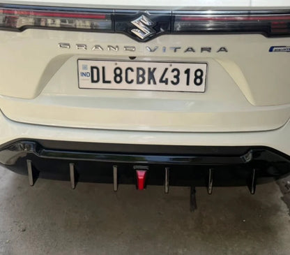 Maruti Grand Vitara Rear Diffuser | 6-Fin Sport Style with F1 Light