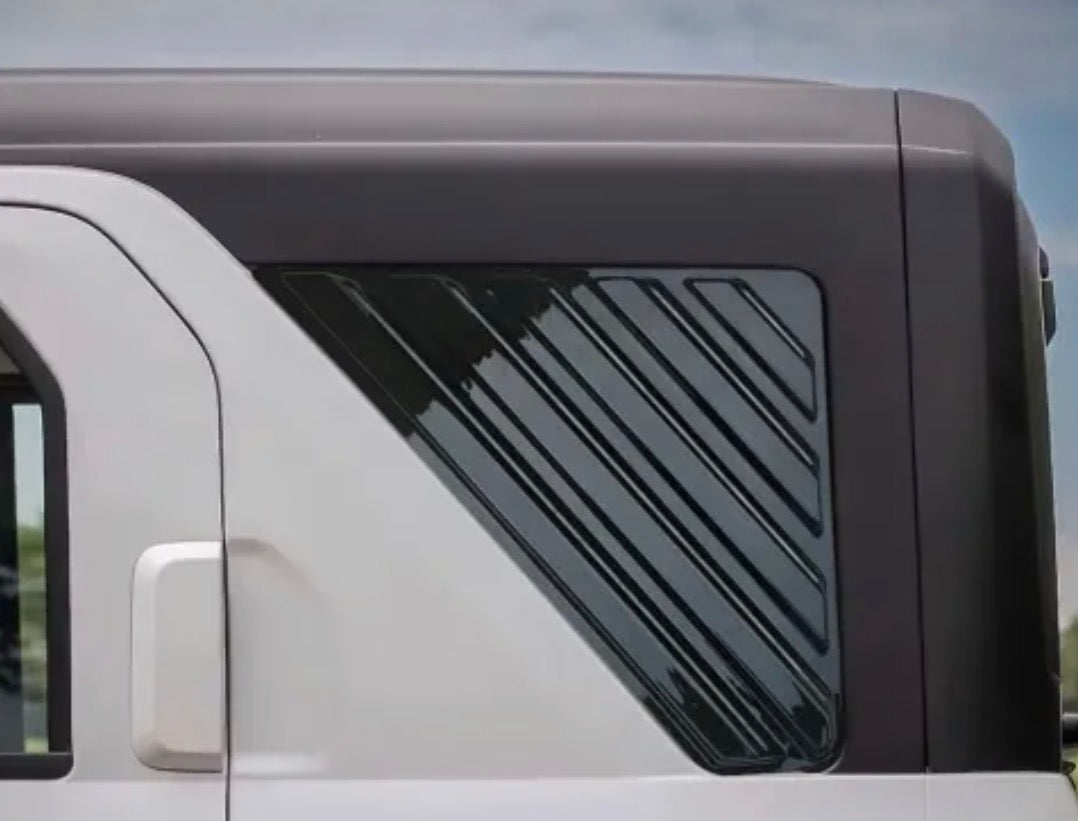 Mahindra Thar Roxx Quarter Window Louvers | 2024+ | Gloss Black