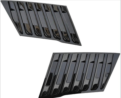 Suzuki Brezza Quarter Window Louvers | 2022+ | Gloss Black