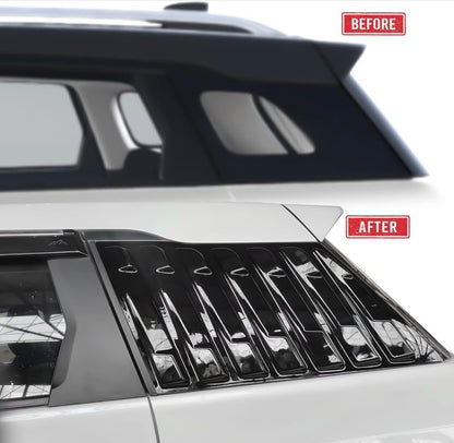 Suzuki Brezza Quarter Window Louvers | 2022+ | Gloss Black