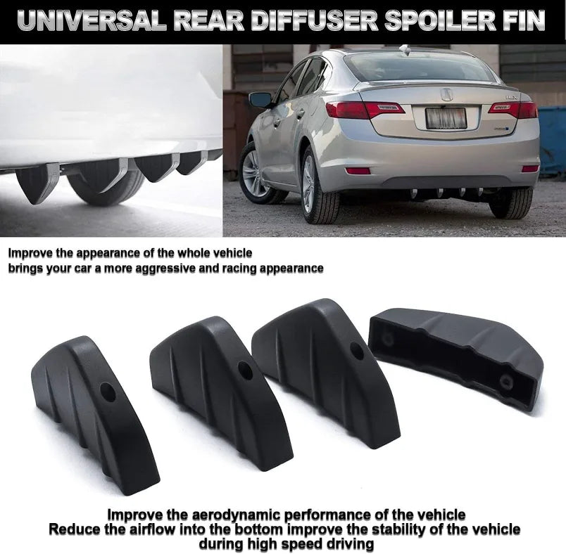 Universal 4-Fin Rear Diffuser | ABS