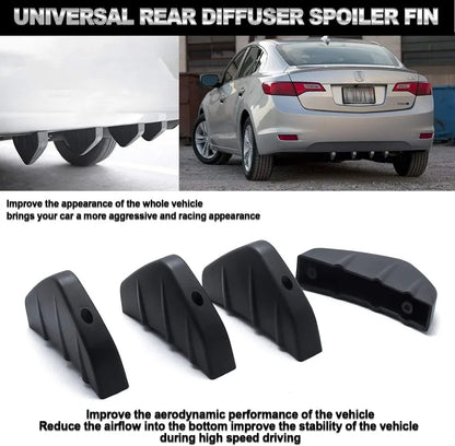 Universal 4-Fin Rear Diffuser | ABS